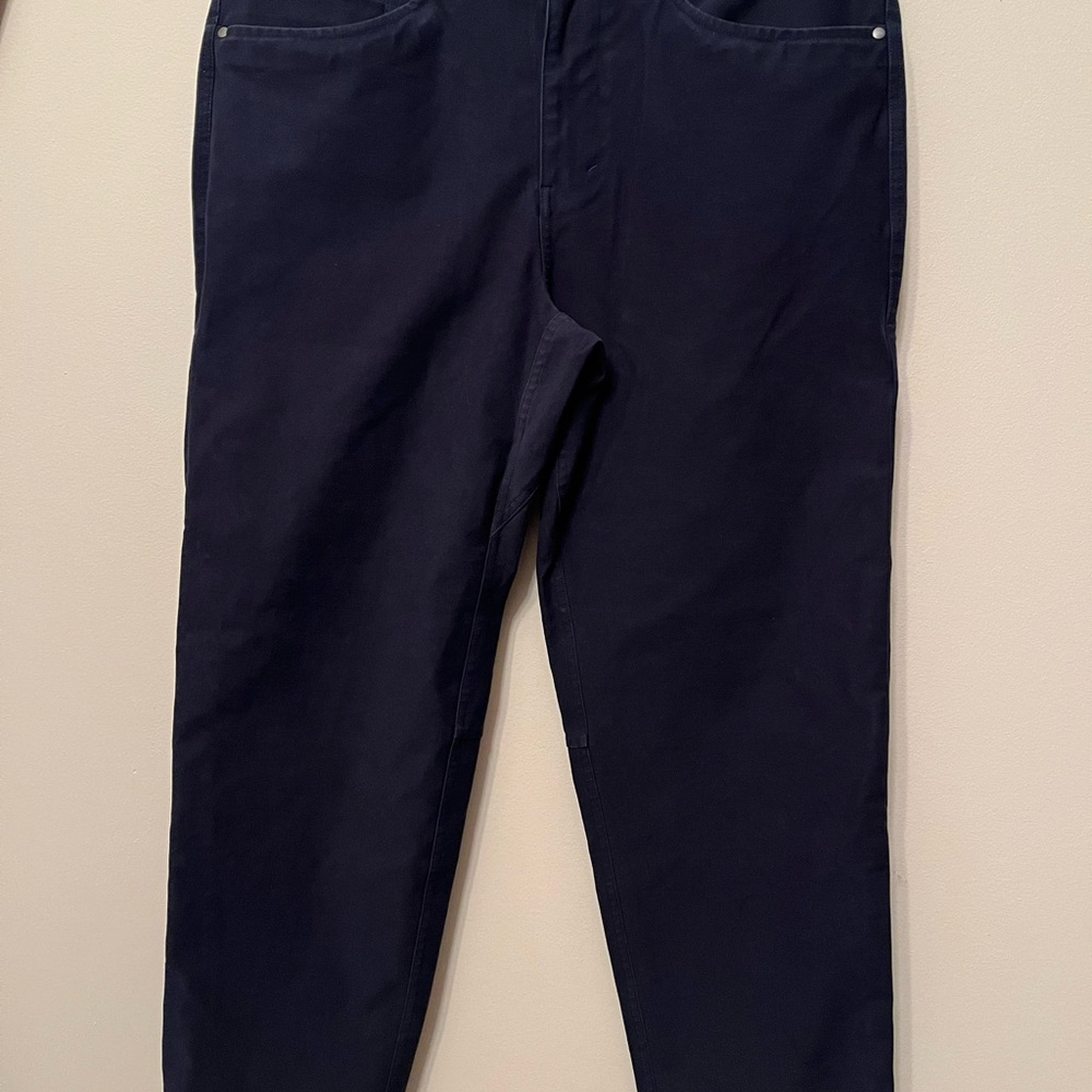Lululemon ABC Classic Straight Fit Trousers Mens 31 Navy Blue Pants LM5AH0S VGUC